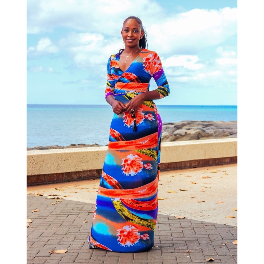 Summer Printed Maxi Dress